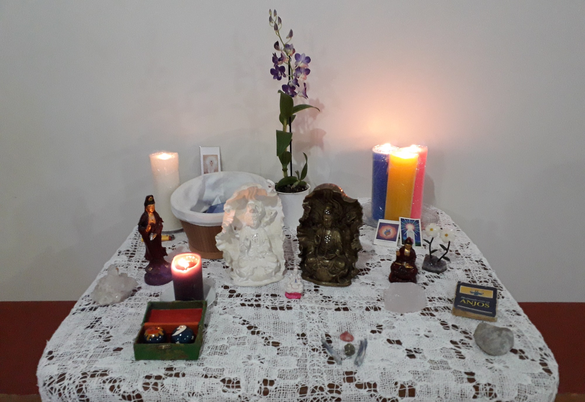 Altar para o curso de Magnified Healing